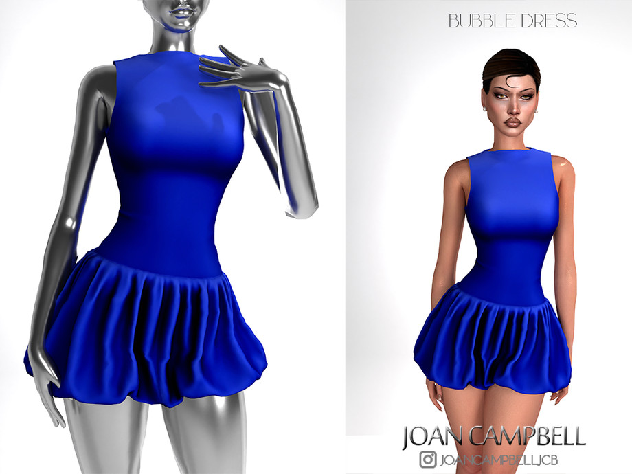 Платье "Bubble Dress" для Симс 4. Скачать мод
