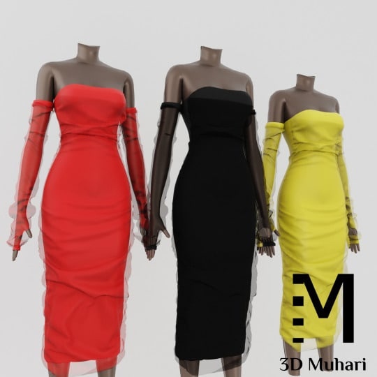 Платье - Camilla Vintage Dress для Симс 4. Скачать мод