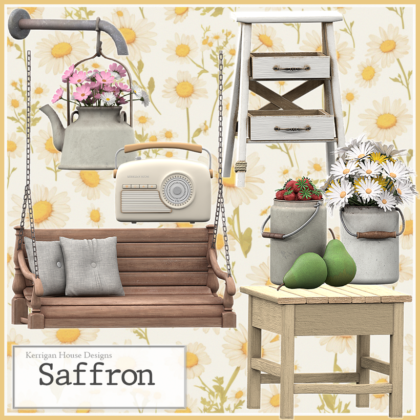 Saffron Set для Симс 4. Скачать мод