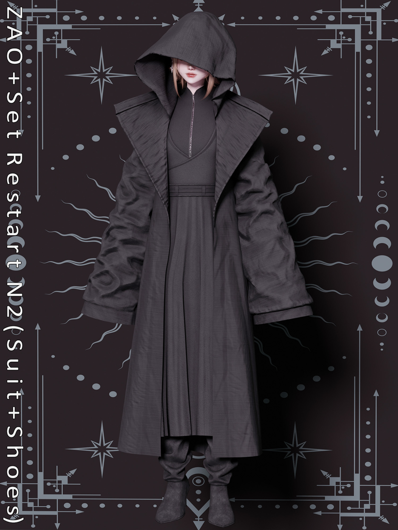 Set Restart N2 Suit+Shoes для Симс 4. Скачать мод