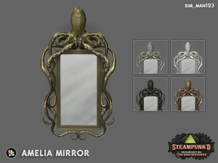 sim_man123's Amelia Octopus Mirror для Симс 4. Скачать мод