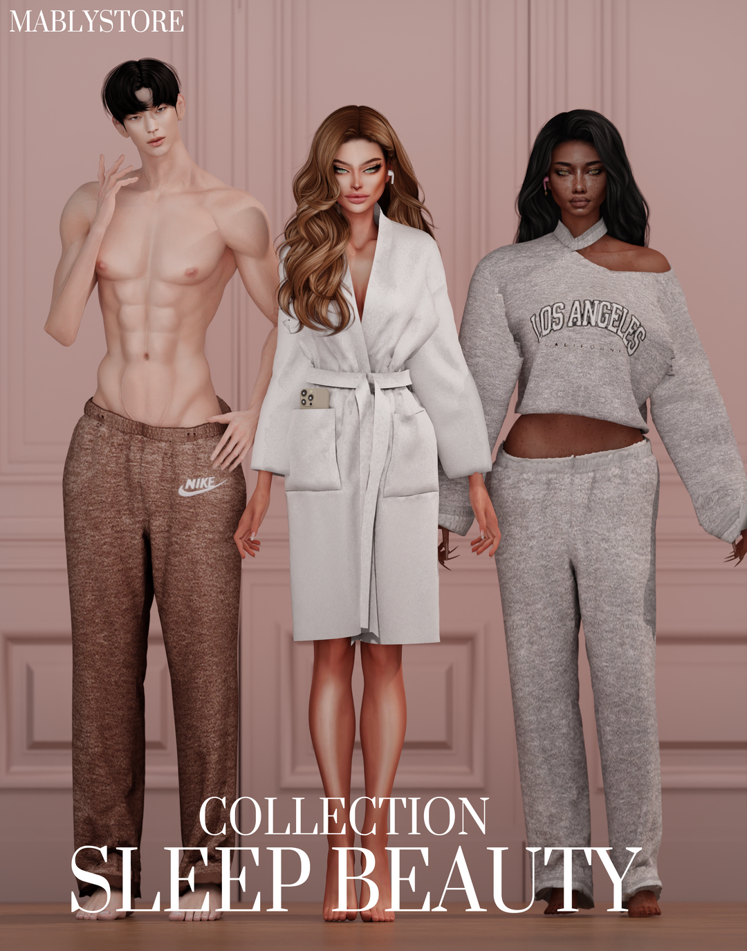 SLEEP BEAUTY SET для Симс 4. Скачать мод