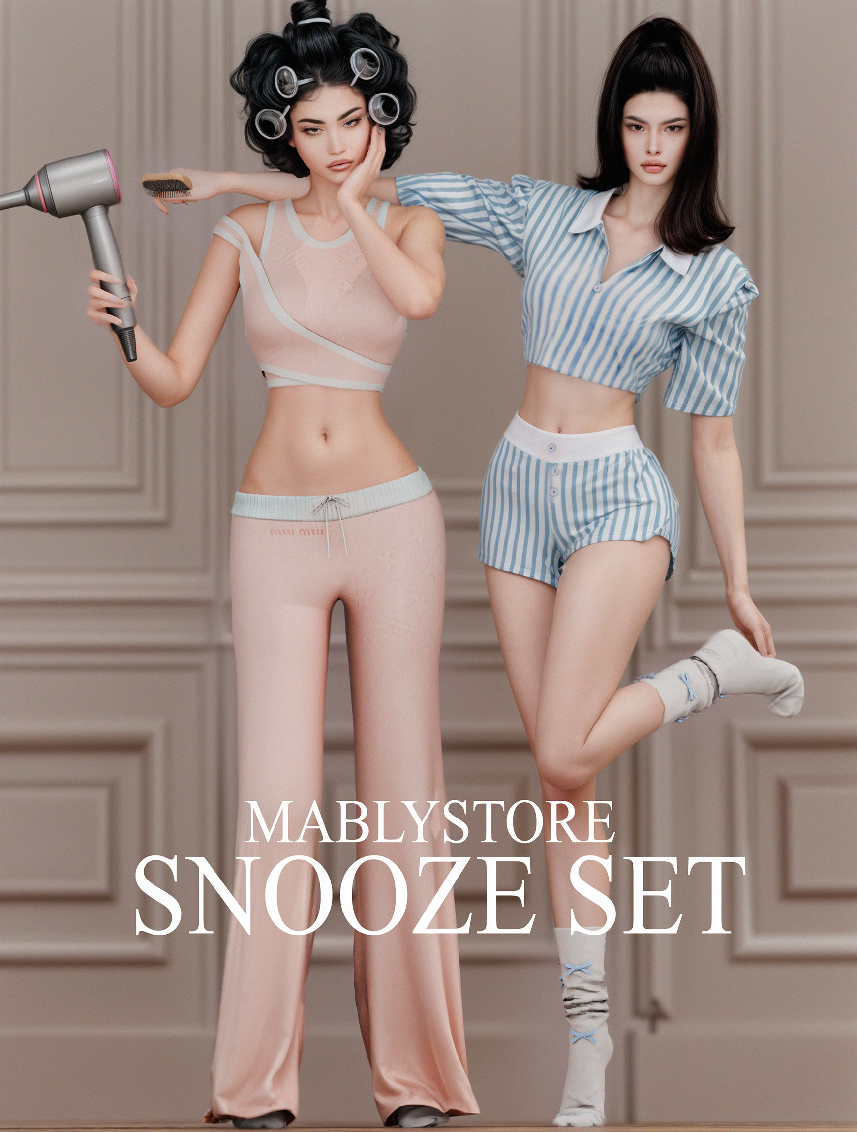 Snooze Set для Симс 4. Скачать мод