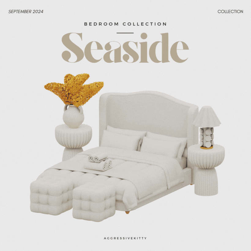 Спальня "SEASIDE HOME COLLECTION" для Симс 4. Скачать мод