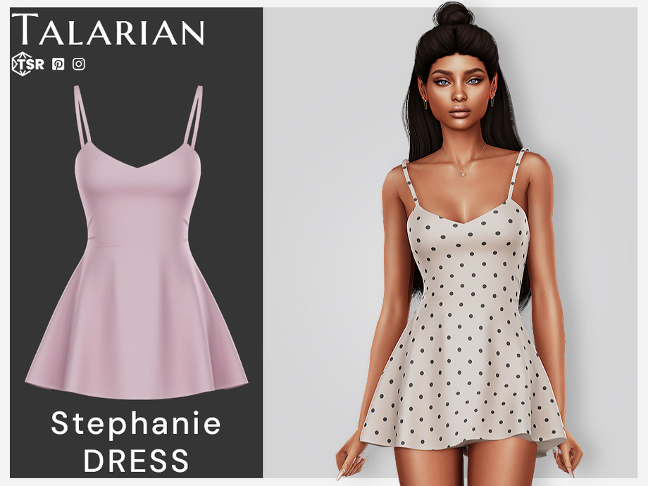 Stephanie Dress  для Симс 4. Скачать мод