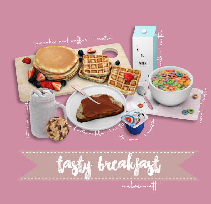 TASTY BREAKFAST COLLECTION для Симс 4. Скачать мод