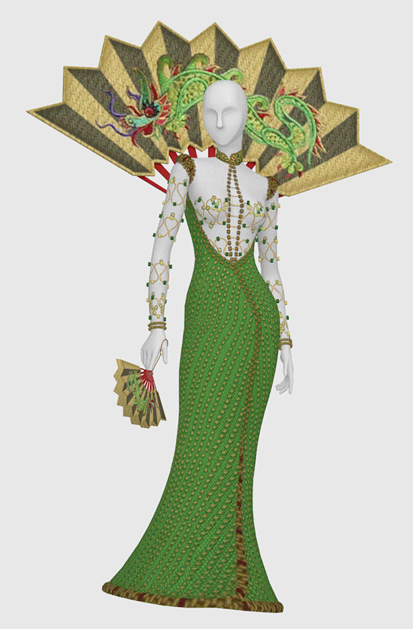TS4 Fantasy Goddess of Asia Fashion  для Симс 4. Скачать мод