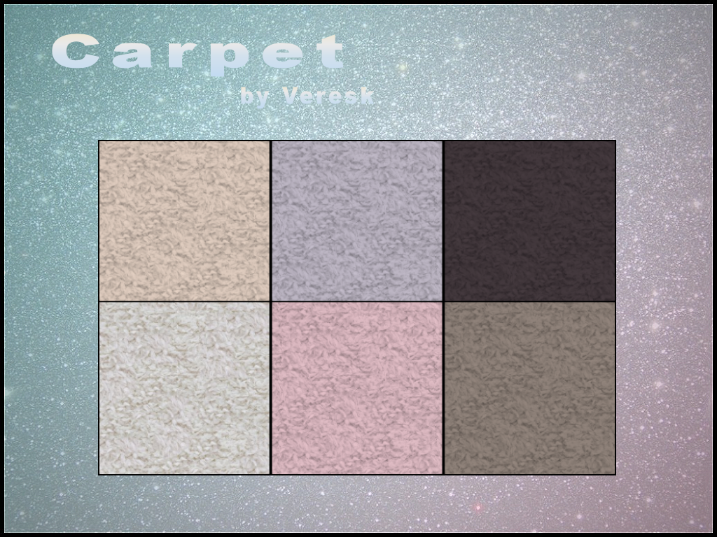 [Veresk] Carpet "Soft silk" для Симс 4. Скачать мод