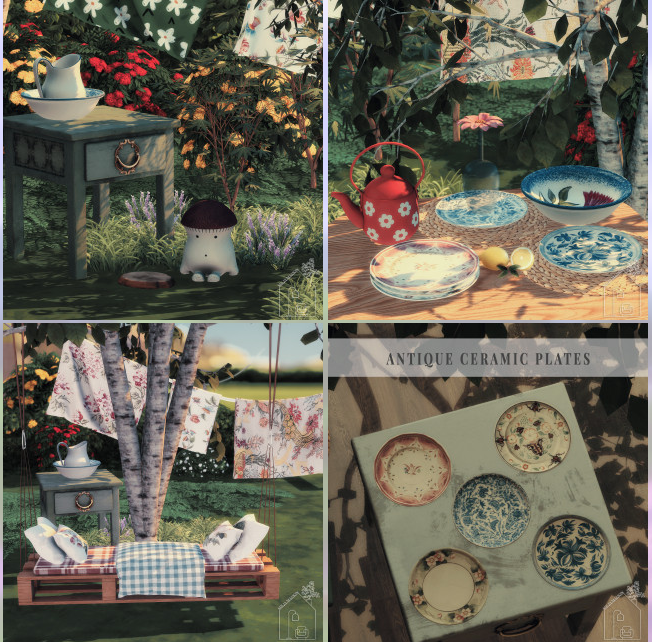 Wonderland Garden + Happy Garden для Симс 4. Скачать мод