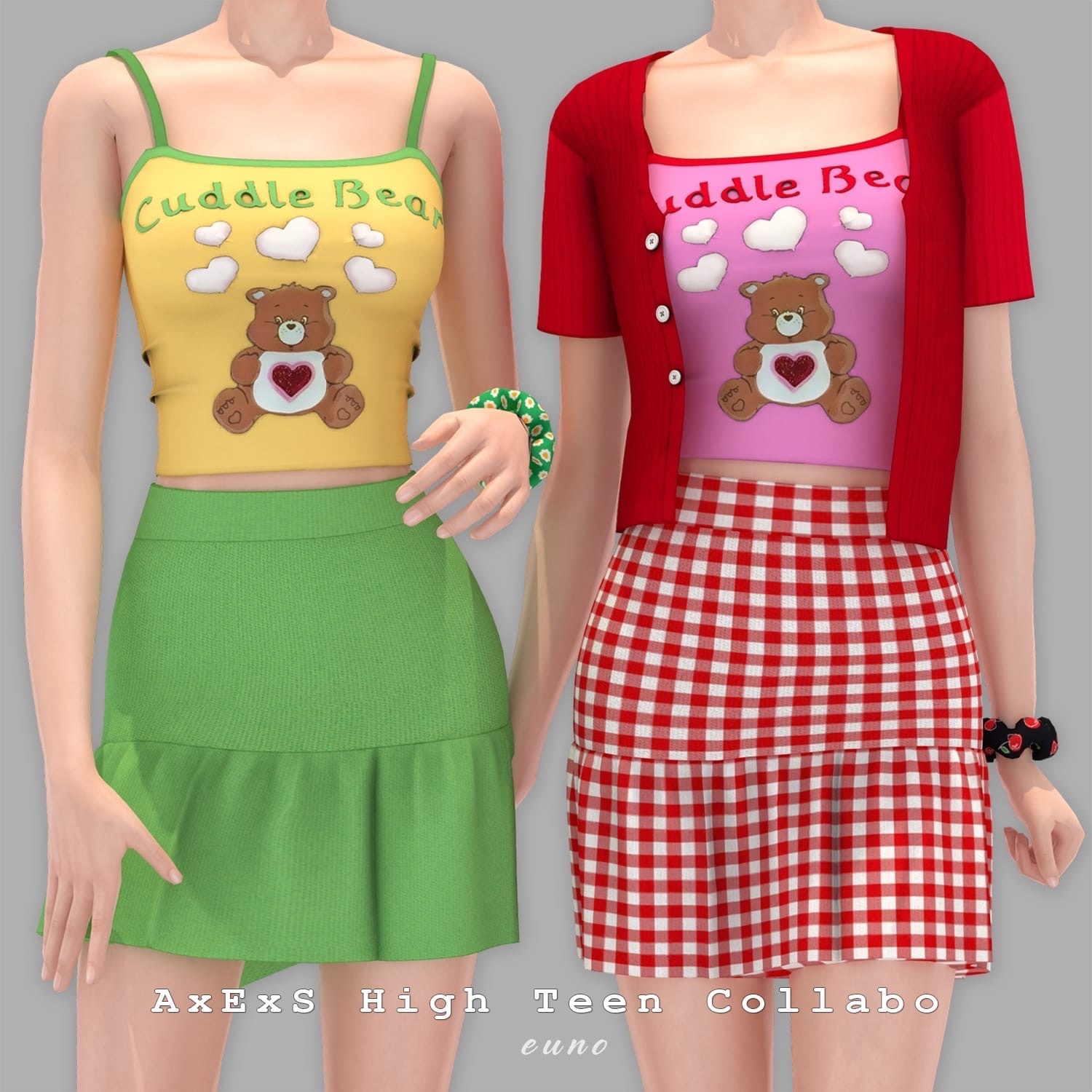 AxExS - High Teen Collaboration для Симс 4. Скачать мод