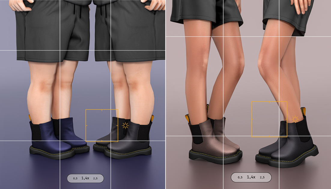 Ботинки - Ankle Boots (toddler, child) для Симс 4. Скачать мод