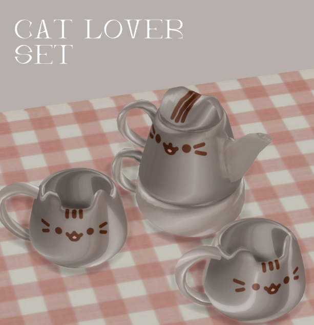 Cat Lover Set для Симс 4. Скачать мод