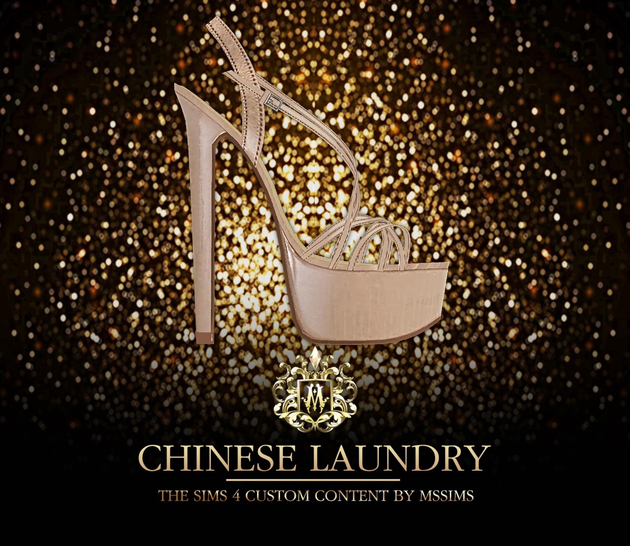 Chinese Laundry High Heel  для Симс 4. Скачать мод