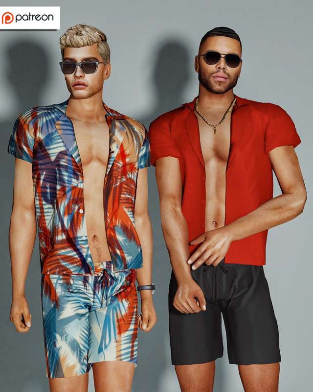 CLUB EXOTIC SET (МУЖСКОЙ) -  для Симс 4. Скачать мод