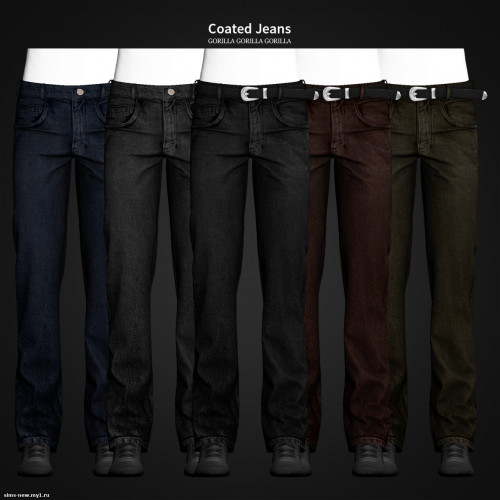 Coated Jeans для Симс 4. Скачать мод