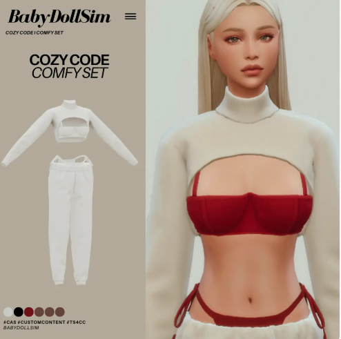Comfy Code Cozy Set для Симс 4. Скачать мод
