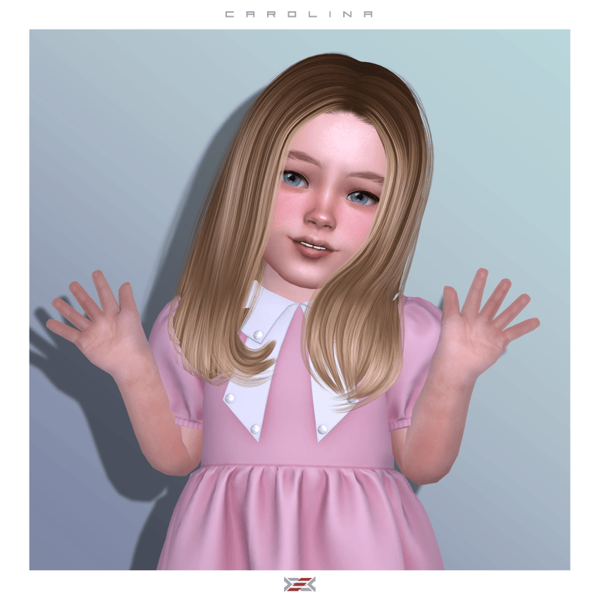 Детская прическа - Carolina (toddler hairstyle) для Симс 4. Скачать мод