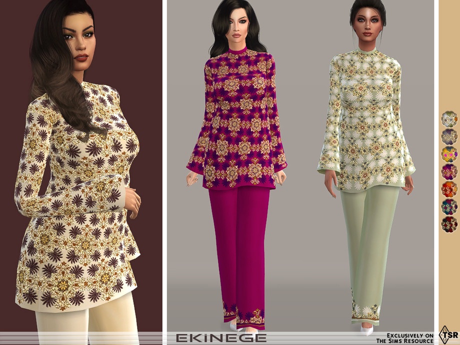 Embellished Suit by ekinege для Симс 4. Скачать мод