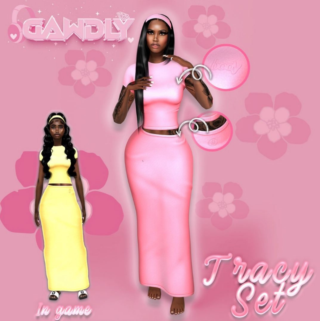 🌸GawdlyGames - Tracy Set для Симс 4. Скачать мод