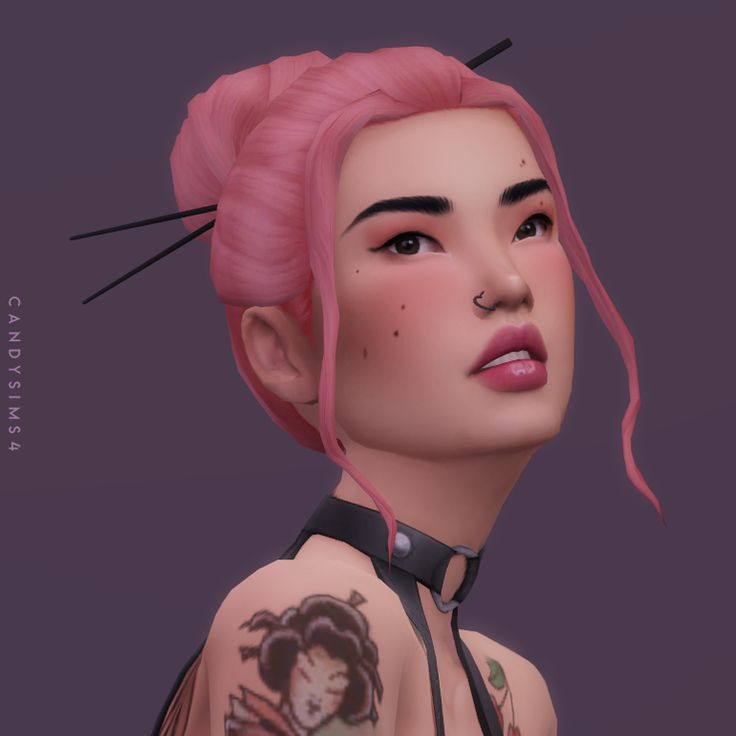 GIGI HAIR - VERSION 2 для Симс 4. Скачать мод