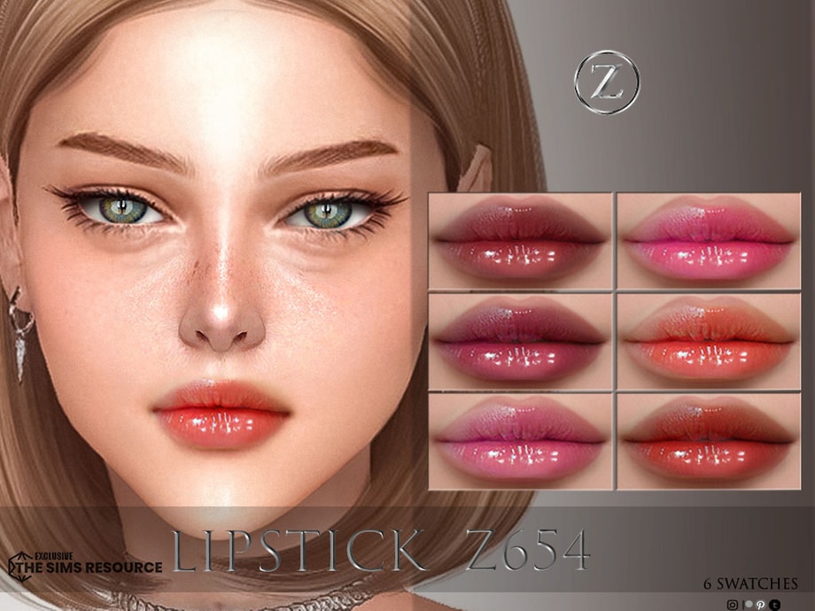 💄Губная помада - LIPSTICK Z654 для Симс 4. Скачать мод