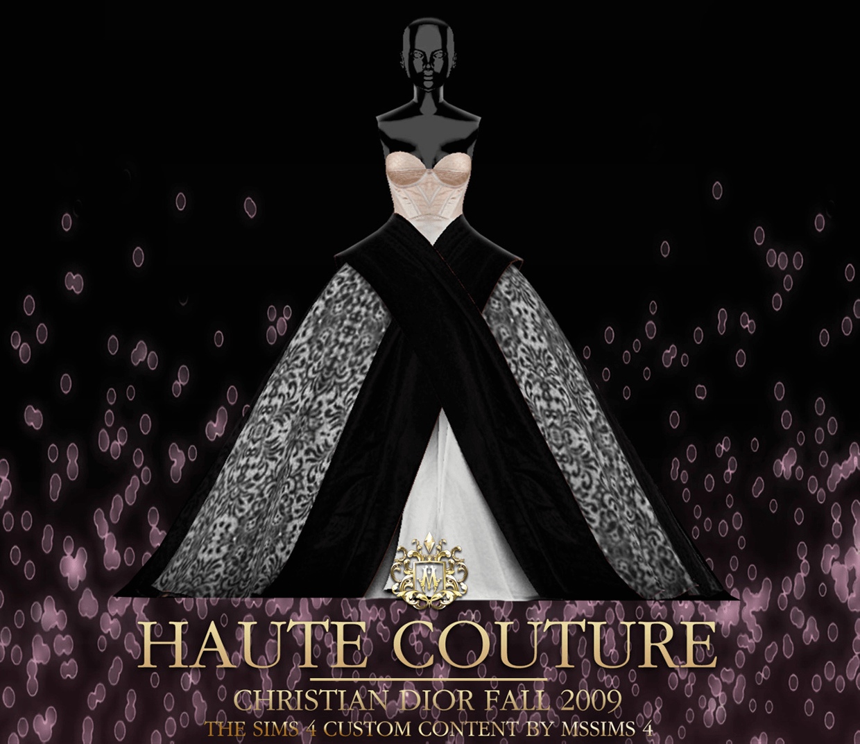 Haute Couture Christian Dior для Симс 4. Скачать мод