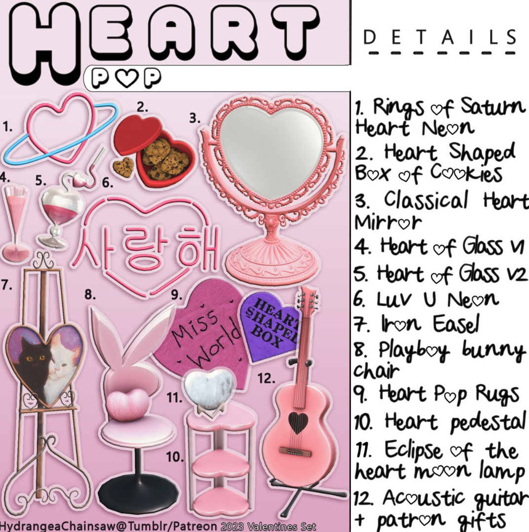 Heart Pop & Gifts для Симс 4. Скачать мод