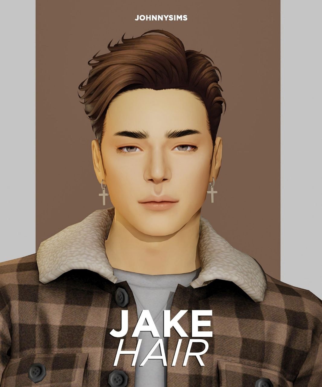 JohnnySims - Jake Hair для Симс 4. Скачать мод