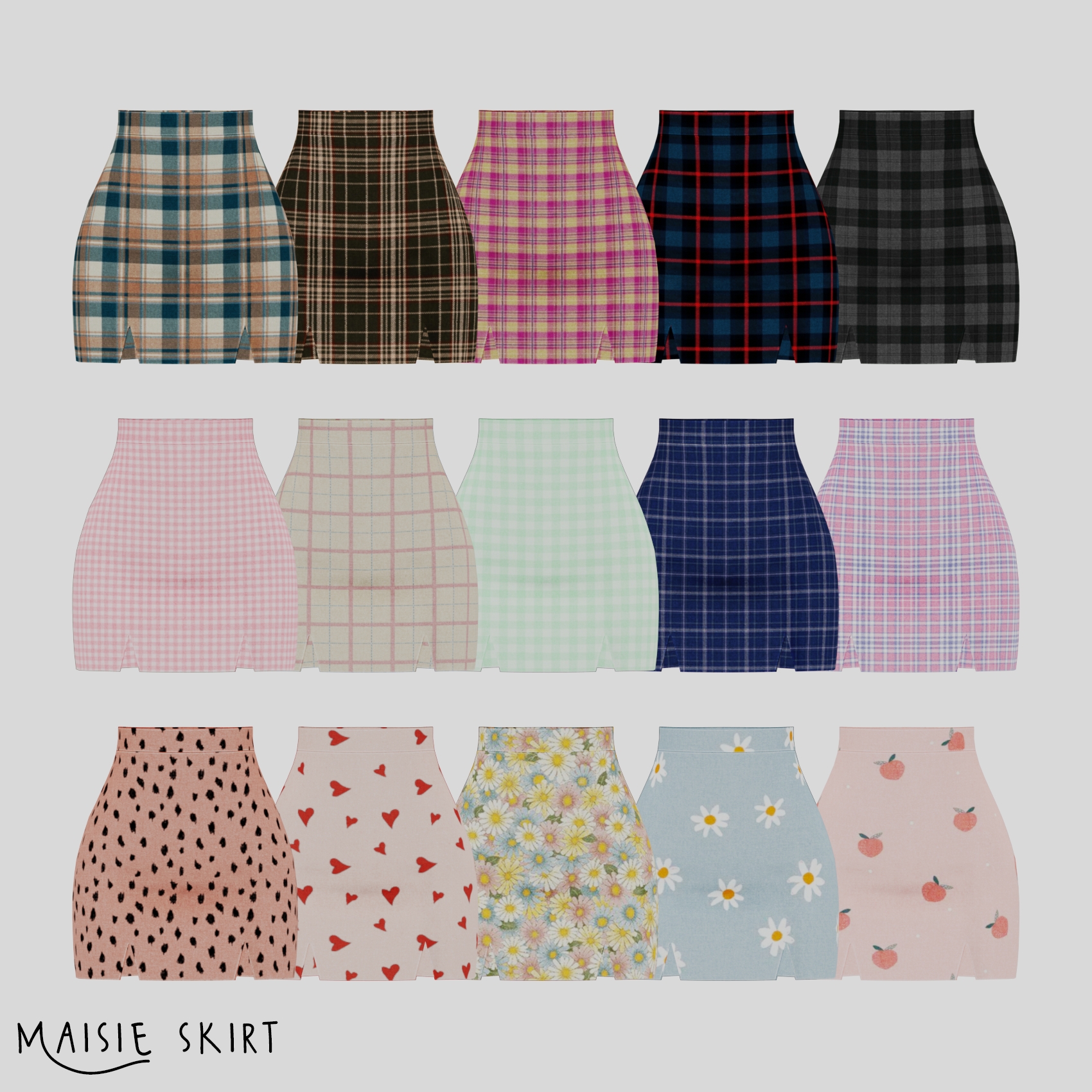 Юбка - Bottom maisie skirt для Симс 4. Скачать мод