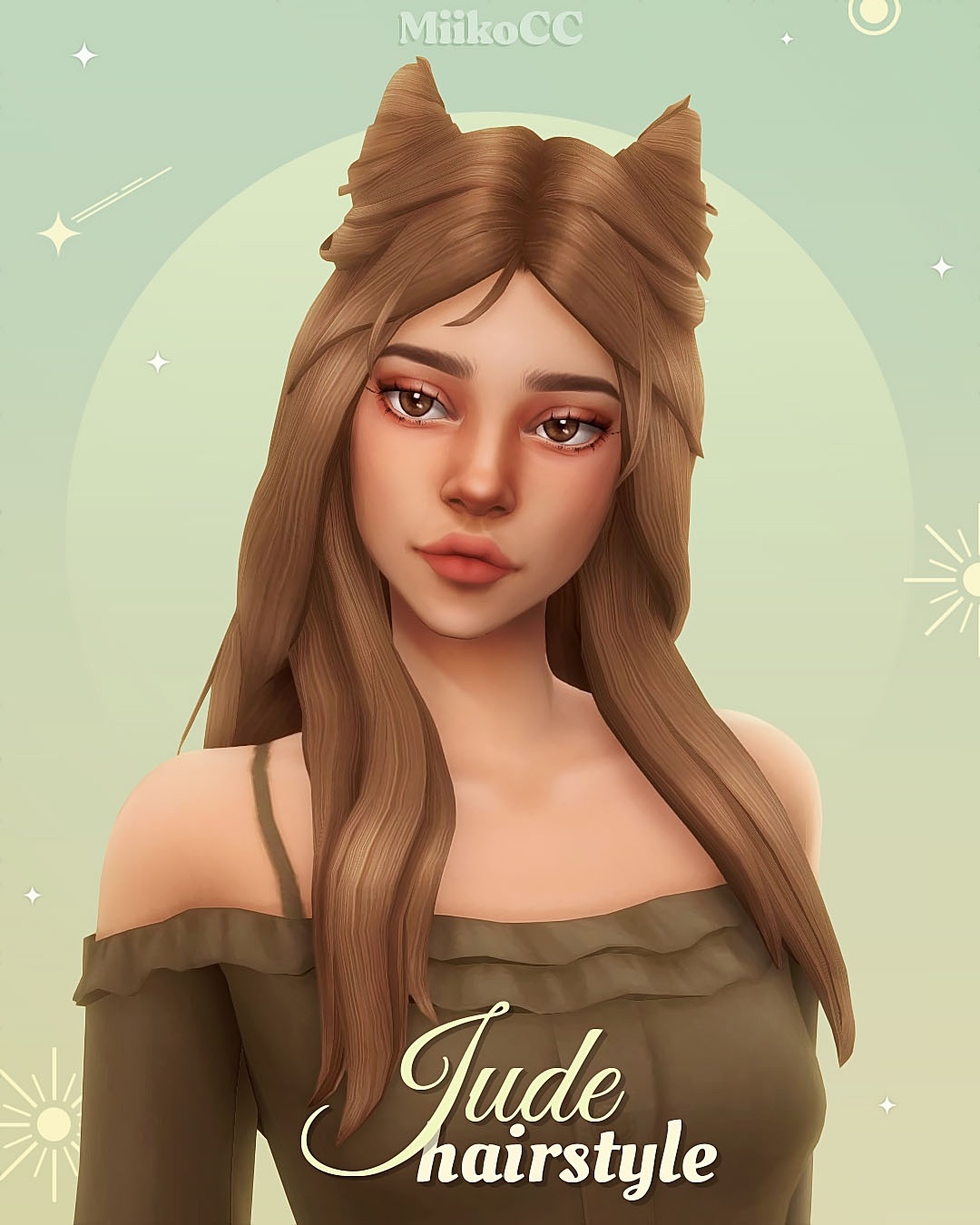 Jude hair by Miiko для Симс 4. Скачать мод