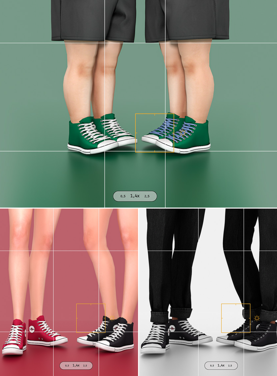 Кеды - Urban Edge Sneakers для Симс 4. Скачать мод