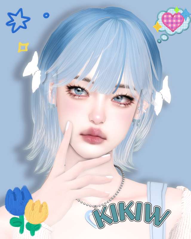 KIKIW.STUDIO-【HAIR 20240519】 для Симс 4. Скачать мод