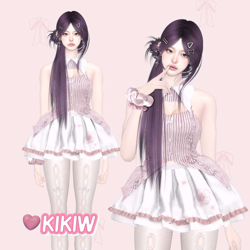KIKIW.STUDIO-【Roxxxy Blac】 для Симс 4. Скачать мод