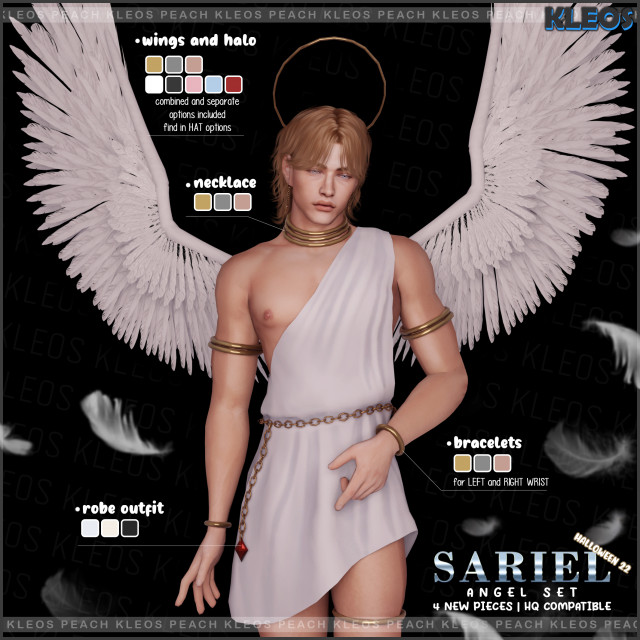 Kleos Sims | Sariel Angel Set для Симс 4. Скачать мод