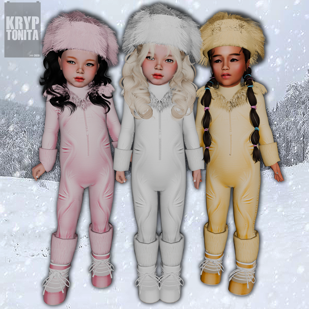 Коллекция зимней одежды - COLLECTION JANUARY (toddler) для Симс 4. Скачать мод