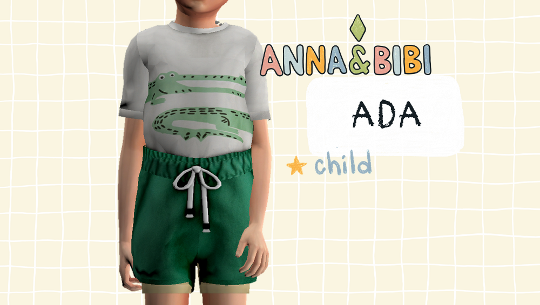 ⭐Костюмчик - Ada Child, Toddler для Симс 4. Скачать мод