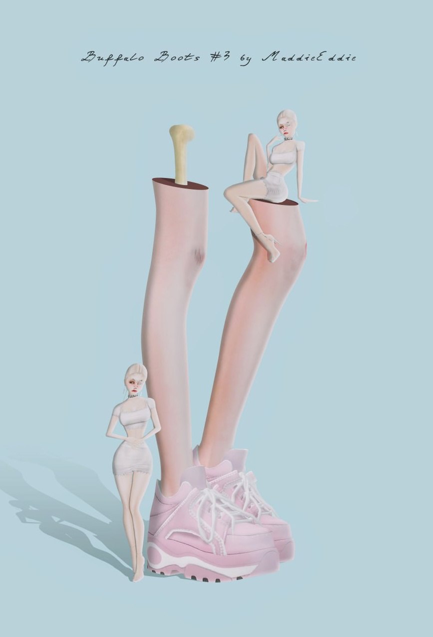[MaddieEddie] Buffalo Boots #3 для Симс 4. Скачать мод