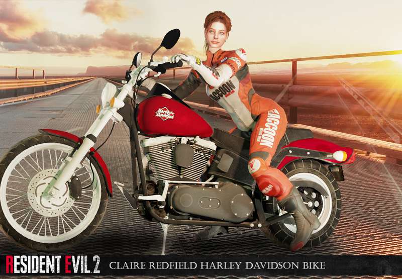 Мотоцикл Harley Davidson для Симс 4. Скачать мод
