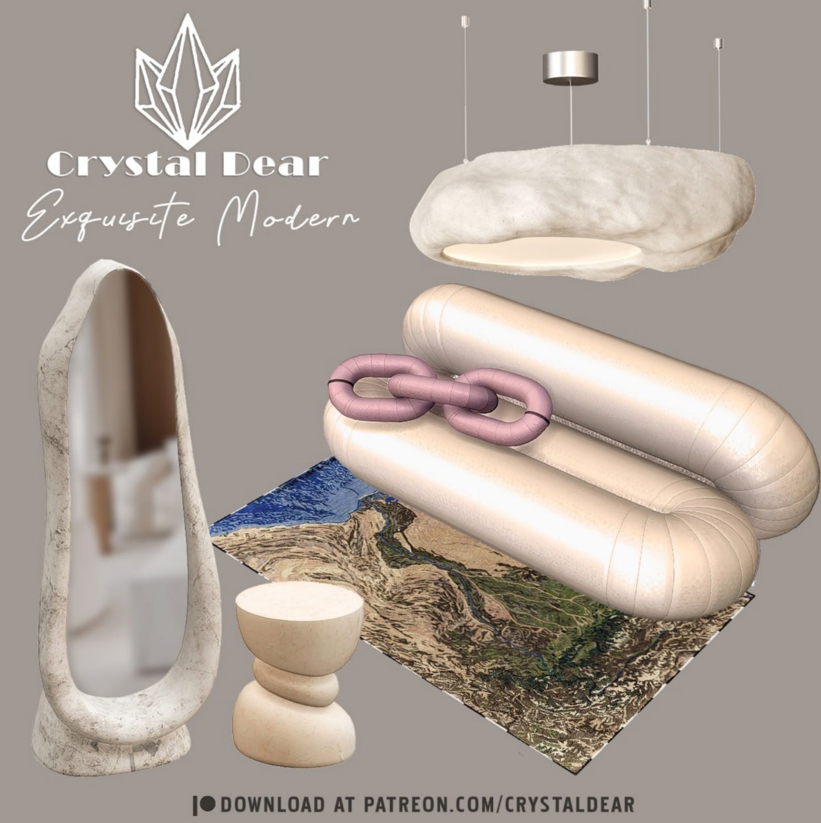Набор - Exquisite Modern для Симс 4. Скачать мод