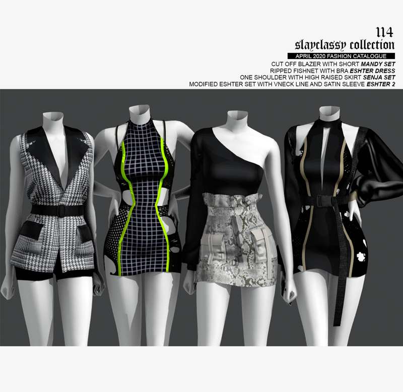 Пак одежды от slayclassy для Симс 4. Скачать мод