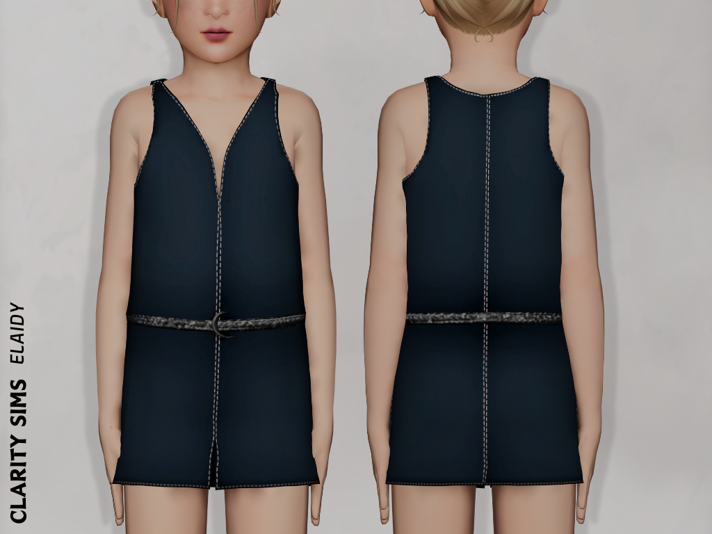 Платье - Elaidy Dress Child для Симс 4. Скачать мод
