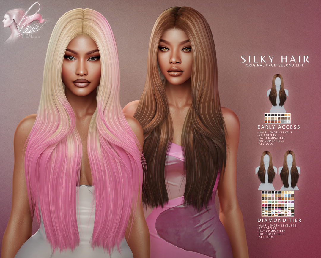 Прическа - Silky Hair для Симс 4. Скачать мод