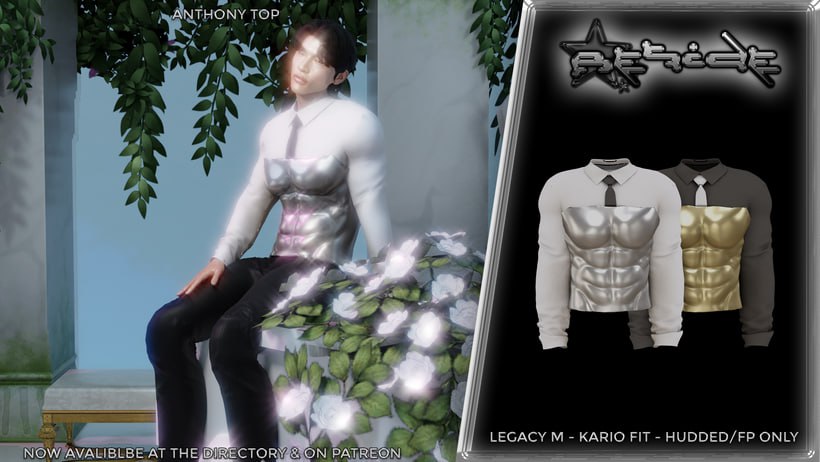 Reside ~ Anthony Top для Симс 4. Скачать мод