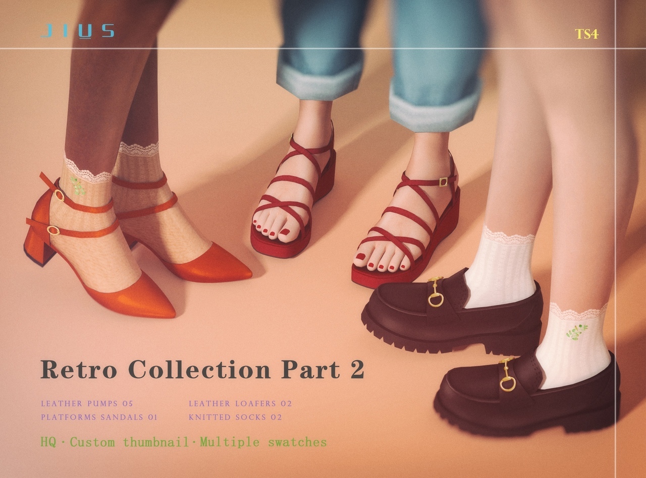 Retro Collection Part 2 by Jius для Симс 4. Скачать мод