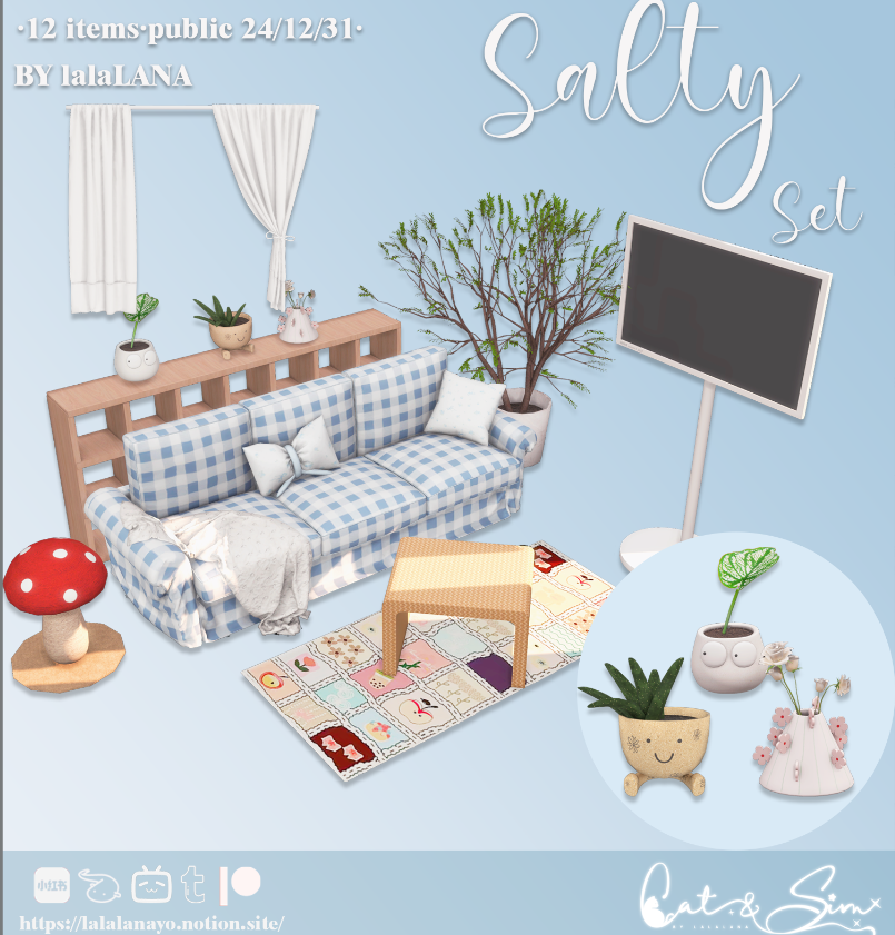 Salty Set (Part 2) для Симс 4. Скачать мод
