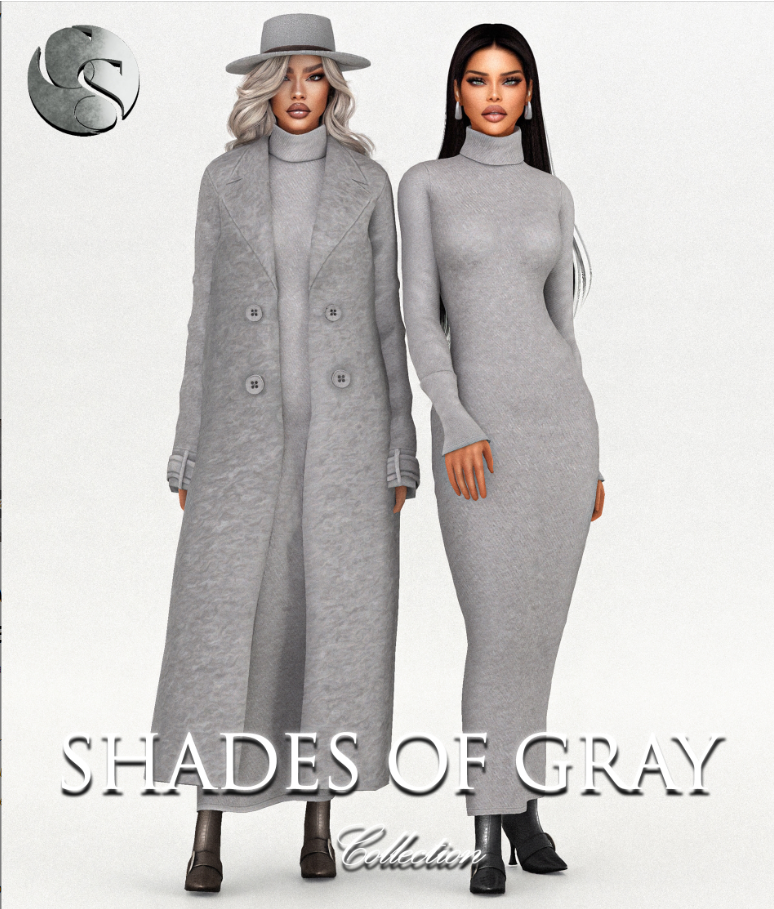 Shades Of Gray Collection для Симс 4. Скачать мод
