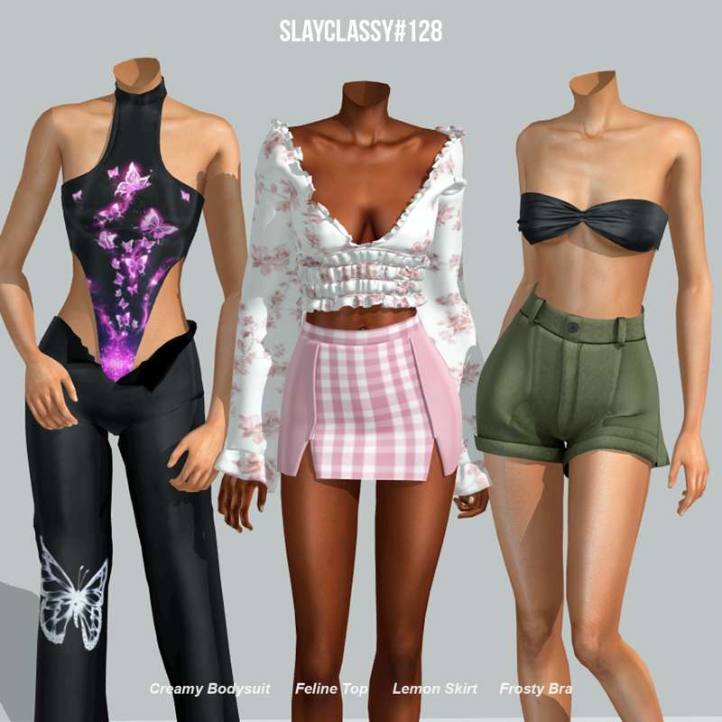 slayclassy комплект одежды для Симс 4. Скачать мод