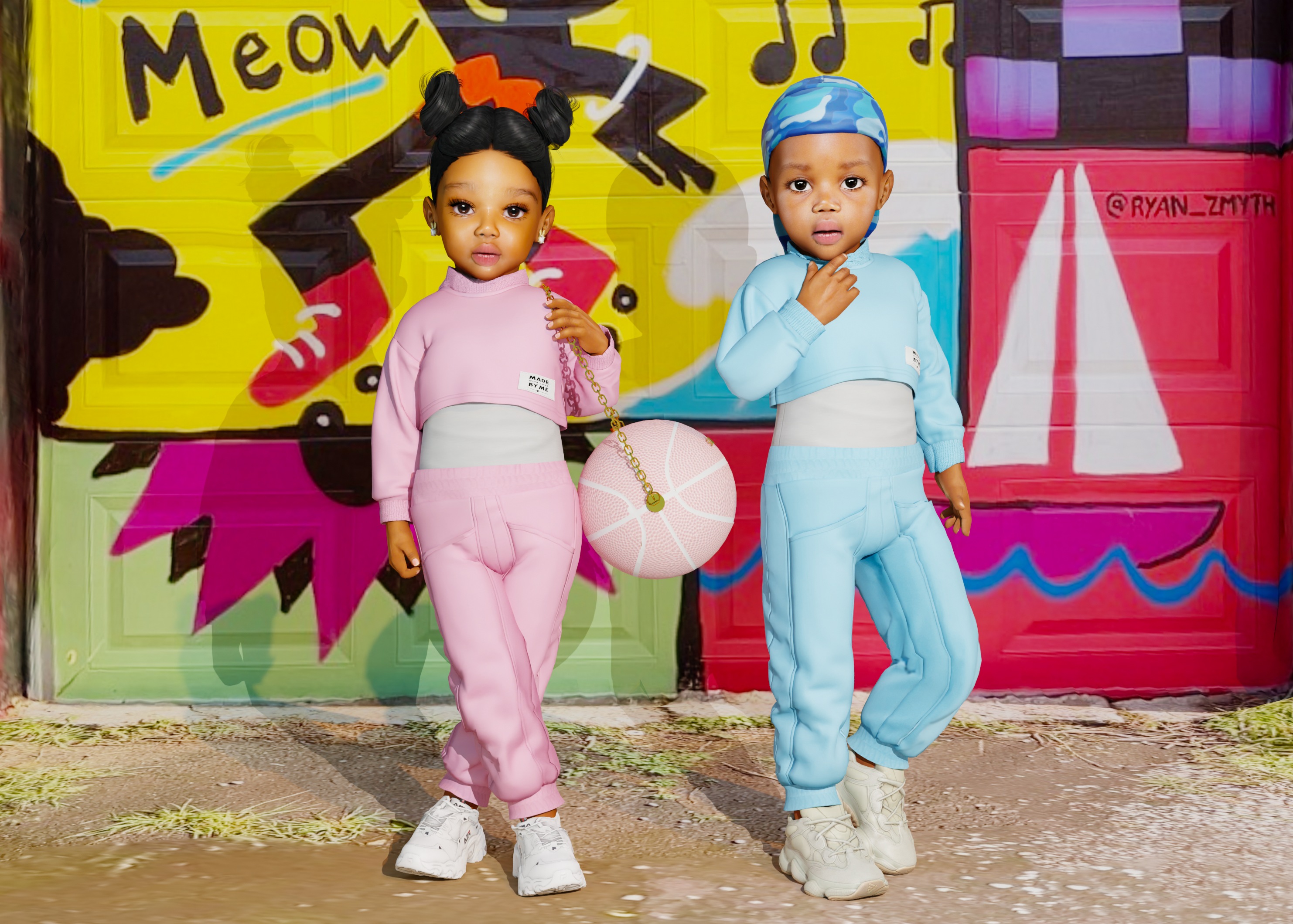 Спортивный костюм (toddler) для Симс 4. Скачать мод