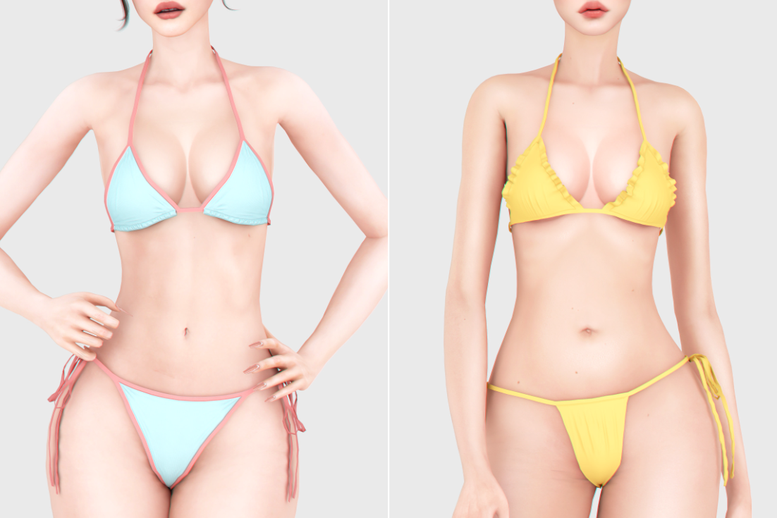 👙Steh Bikini & Heather Bikini для Симс 4. Скачать мод