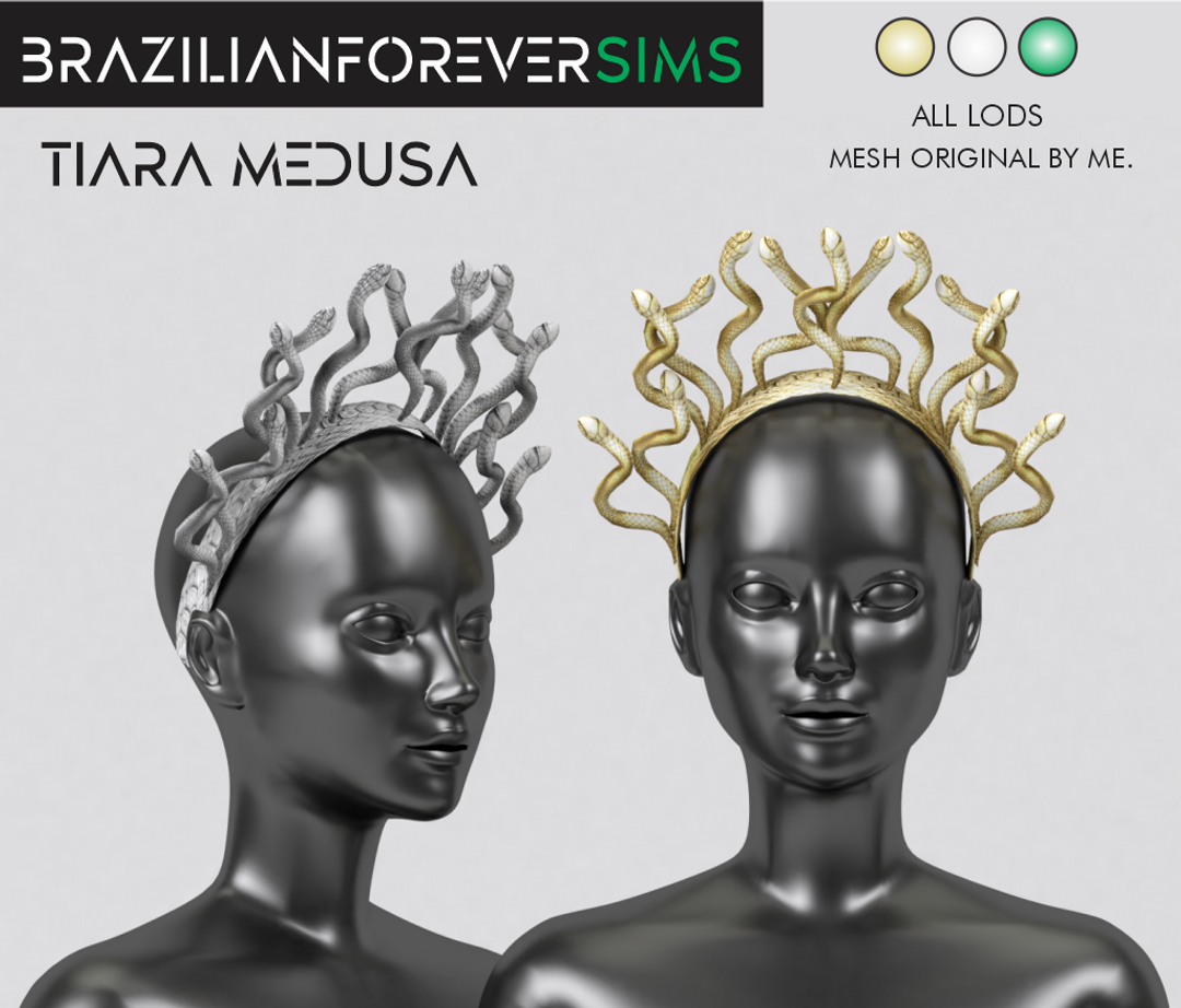 TIARA MEDUSA для Симс 4. Скачать мод